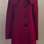 Olive Des Olive Magenta Wool Blend Dress Coat sz XS Pink Photo 0