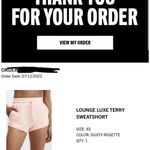 Fabletics Lounge Luxe Terry Shorts in Dusty Rosette XS Photo 5