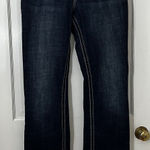 Kut From The Kloth KUT Blue‎ Natalie High Rise Bootcut Y2K Denim Jeans Size 10 Embroidered Pockets Photo 0