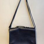 Ecosusi Faux Leather Messenger Briefcase Satchel Book Bag Navy Blue Large Size Photo 0