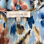 House of Harlow 1960 Size S Zoey Floral Cotton Ruffle Flutter Sleeves Top Blue Photo 4