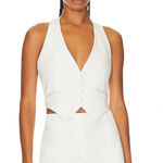 retrofete Florence Open Back Vest White Womens Size XL Photo 0