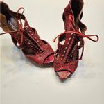 Boutique 9 Red Textured Heels 👠 Size 6 Photo 3