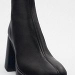 ZARA NWT PLATFORM HEELED ANKLE BOOTS Photo 5
