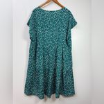 EMERY ROSE Elegant Teal Floral Midi Summer Dress size 4XL Green Photo 2