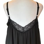 Torrid  Chiffon Lace Trim 3/4 Sleeve Cold Shoulder Blouse Womens Size 1X Black Photo 9