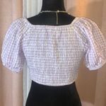 Sim & Sam Size M Gingham Wrapped V Neck Crop Photo 6