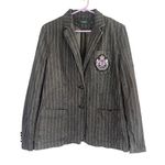 Ralph Lauren Lauren  LRL Gray Wash Denim Button Front Jacket Women Sz 8 Photo 0