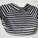 Body Central Black and white striped cropped Cardigan Photo 1