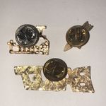 Lot of 3 Gold Tone Ballet I Love Ballet CZ Rhinestone Heart Pins Photo 4