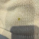 L.L. Bean Womens Zip Up Cardigan Sweater Knit‎ Large White Cotton Photo 6