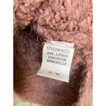 Altar'd State Altar’d State Bouclé V-Neck Sweater Pullover Buttery Soft Knit Cozy Mauve Boho Photo 4