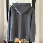Roots  Gray Zip Down Hoodie Sweatshirt Jacket Photo 3