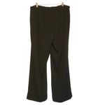 Avenue NWT  Women’s Black Cuffed Wide Leg Trousers, small polka dot, Size 16 Photo 3