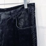 Chico's Vintage  Southwestern Black Suede Pants Photo 2