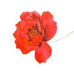 Valerie Stevens NWT 100% Silk Maxi Dress Size 12 Vintage Black/Red Floral Poppy Photo 6