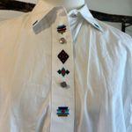 Brannan Street USA White Southwestern Embroidered Pearl Button Shirt Size 4 Photo 10