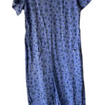 Fresh Produce Vintage 90s Floral Midi Dress with Pockets Blue Flowers Size M Art Photo 0