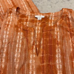 J. Jill Burnt Orange Tiered Maxi Dress Large Photo 1
