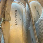 Maurice's  Cork Wedge Heels Sz 10 Danielle Slingback Open Toe Cute! EUC! Bin‎ A Photo 2