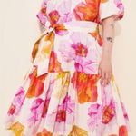 Anthropologie NEW NWT Short Sleeve Midi Tent Dress Floral Print Photo 0