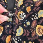 Free People Nicolette Velvet Floral Blazer with Bow black gold Photo 14