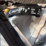 SMALL Capuffy Women's Sexy floral Backless Side Slit Satin Maxi Dress Black Photo 5