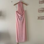 Reformation NEW Consuela Knit Dress Deep Cowl Halter Draped Neckline Ruched Photo 5