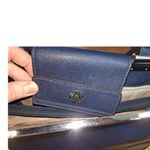 Michael Kors  Satchel Top Handle Handbag Navy Blue Designer‎ Purse Photo 9