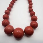 Joan Rivers  Dark Pink & Gold Necklace Photo 1