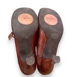 Biviel Brown Leather Mary Jane Slip On Kitten Heels‎ Sz 8 Photo 12