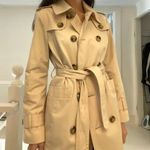 London Fog Double Breasted Trench Coat Size PXS Cream Photo 3