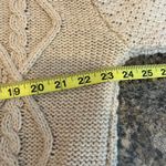 Dress Forum Size Large WOOL Blend Beige Cable Knit Sweater Tan Photo 4