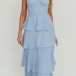 Selfie Leslie Blue Maxi Dress Photo 4