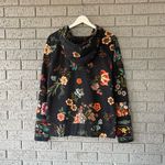 Johnny Was Ardell Pullover Hoodie Black Floral Print Boho Women’s Small Photo 6