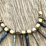 Multicolor gold tone " stick" Necklace Photo 9
