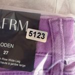 AFRM ODEN Deep Lavender Wide Leg Jeans Size 27 Purple Photo 12
