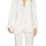 For Love & Lemons white floral bridal blazer Photo 3
