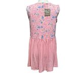 Matilda Jane NWT Size Medium Pink Floral Solid Sleeveless V Neck Blousen Top Photo 1