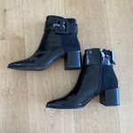 ZARA  - Buckle Strap Ankle Boots in Black Photo 2