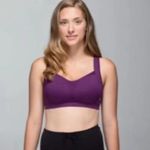 Lululemon Ta Ta Tamer High Support Purple Sports Bra D-DD Cups Size 34DD Photo 1