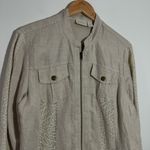  Linen And Lace‎ Mix Utility Jacket Size Large Chico's Size 2 Photo 3