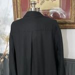 Cynthia Rowley  Linen-Blend Button Up Drop Waist Bubble Hem Shirt Dress- M 💚🎀 Photo 7