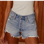 Denim Forum Aritzia the ex boyfriend shorts sz‎ 28 denim shorts cut off Blue Photo 0