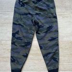 Nike Dri Fit Jogging Women Small Green Camo Tapered Sweatpants Fleece Photo 4
