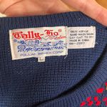 Tally Ho Creations Women's Vintage Navy And Red Embroidered Sweater Size L Blue Size L Photo 7