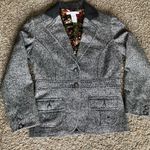 CAbi Gray Tweed Blazer Tailored Suit Jacket Photo 1