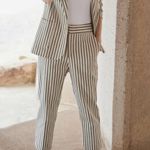 Karen Kane NWT  Island Rhythm Stripe Crop Pants Size 12 Retail $158.00 Photo 2