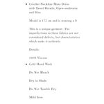 Z&L Europe Nairobi Tribal Crochet Trim Maxi Dress Photo 2