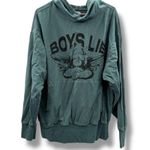 Boys Lie Read Me V3 OSO Oversized Hoodie Size One Size Teal Graphic Streetwear Photo 0